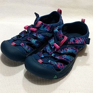 Keen Newport Blue Tie Dye‎ Drawstring Waterproof Sandal Women's Size 5